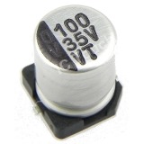 CAPACITOR ELETROLITICO 100UFX35V SMD 6.3X7.7MM