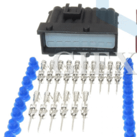 CONECTOR PLD 16VIAS MACHO  COM TERMINAIS