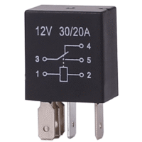 RELE 12V 5PINOS