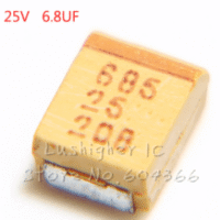 CAPACITOR TANTALO  685  6,8uFx25V CASE B