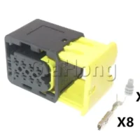 CONECTOR   8VIAS  FEMEA   C/ TERMINAL