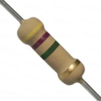 RESISTOR 4M7 1/4 5% FIO