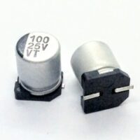 CAPACITOR ELETROLITICO 100UFX25V SMD 6,3X7,7 MM