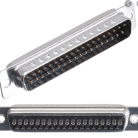 DB37 MACHO SOLDA FIO PRETO