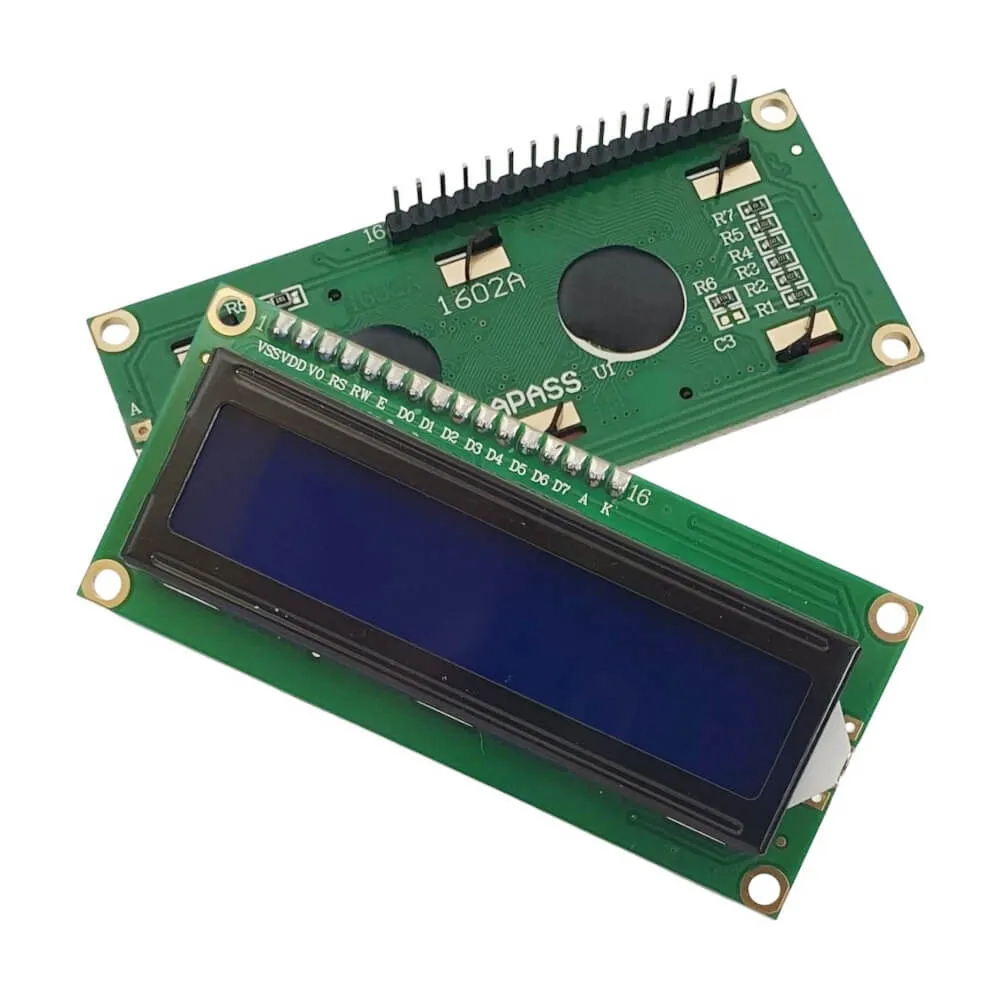 DISPLAY LCD 16X2 COR AZUL 80X36MM