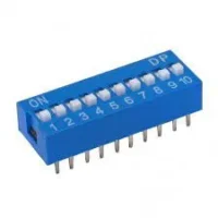 CHAVE DIP SWITCH  AZUL 10 VIAS 180?
