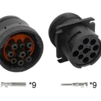 CONECTOR DEUTSCH  9 PINOS CIRCULAR MACHO / FEMEA