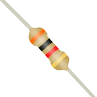 RESISTOR 3K 1/4 5% FIO