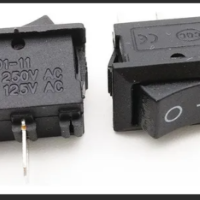 MINI CHAVE GANGORRA KCD11-101 2 TERMINAIS PRETA