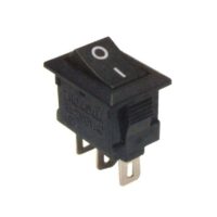 CHAVE GANGORRA MINI KCD11-102 3 TERMINAIS PRETA