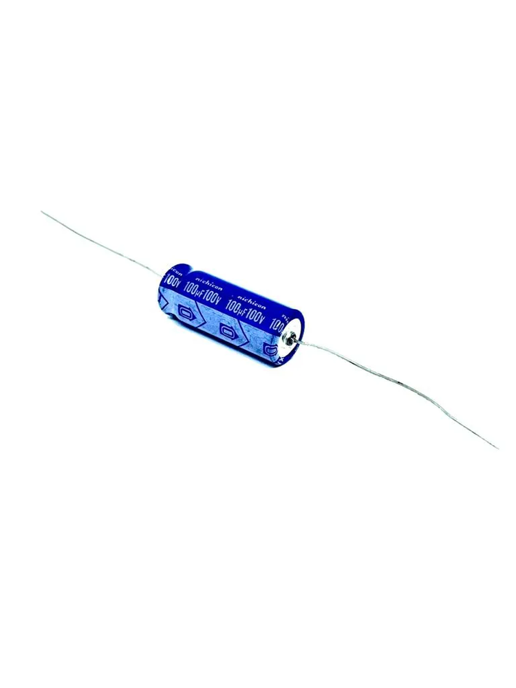 CAPACITOR ELETROLITICO 100UFX100V AXIAL  25X10MM