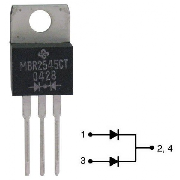 MBR2545CT    2545CT TO 220