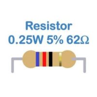 RESISTOR 62R 1/4W  5%
