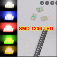 LED VERMELHO SMD 1206