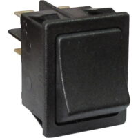 SWITCH ROCKER DPST BLACK