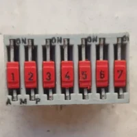 CHAVE DIP SWITCH  CINZA  7 VIAS 180?